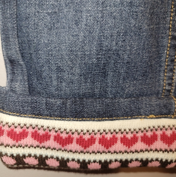 🆕️♥️❄️ Vintage Gymboree Winter Snowflake Outfit Smocked Velour Top Jeans 18-24 - Picture 6 of 10